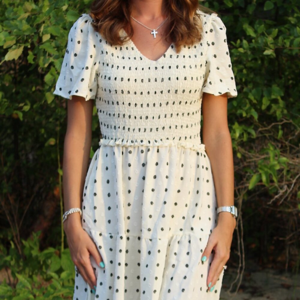 Black and White Polka Dot Dress